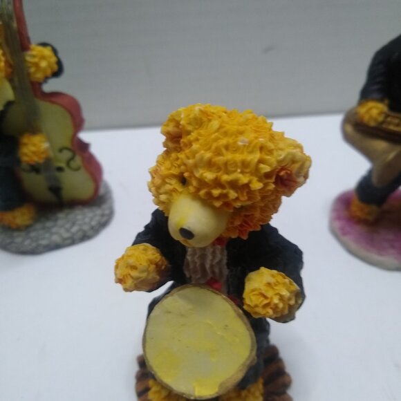 Hobo Bear Band figurine set of 5 Boyds Bear Style Musicians1990s era Berry Hill - Picture 6 of 8